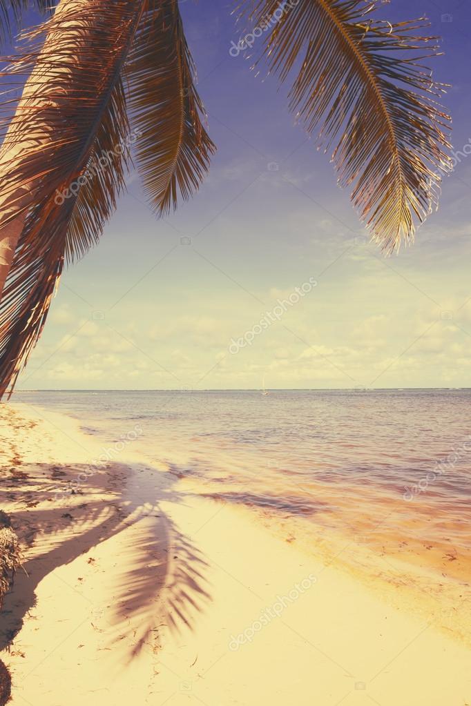 Art beautiful retro seaside view background — Stock Photo © Konstanttin