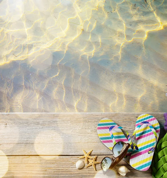 Ar spiaggia estate spiaggia accessori — Foto Stock