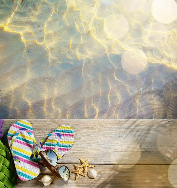 Ar beach summer  beach accessories — Stock Photo, Image