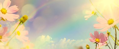 Sanat retro tarzı çiçek arka plan