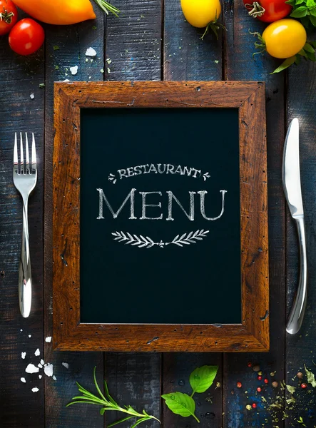 Café menu restaurante brochura. Modelo de concepção de alimentos — Fotografia de Stock