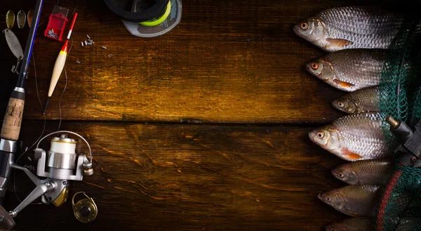 Arte esportes pesca vara e enfrentar o fundo — Fotografia de Stock