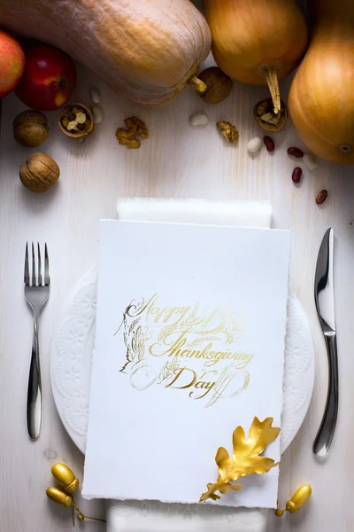 Arte Feliz tarjeta de Acción de Gracias —  Fotos de Stock