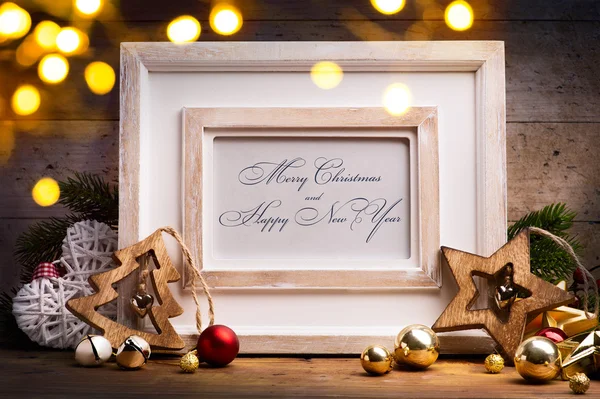 Art Kerst vakantie decoratie achtergrond — Stockfoto