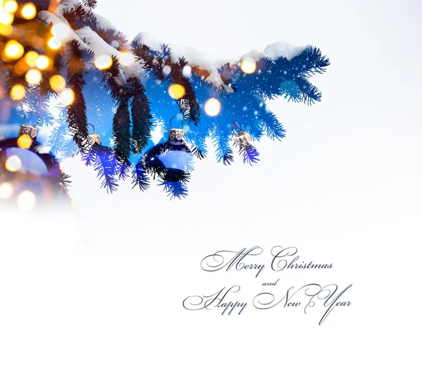 Art Christmas  holidays background; tree light — Stock Photo, Image