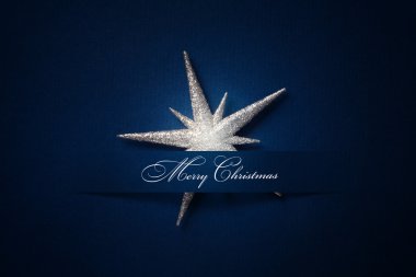 Sanat Noel arka plan gümüş bir süsleme, Noel yıldız ile