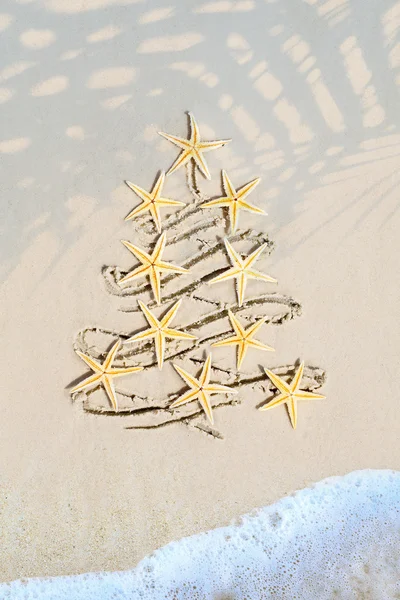 Arte tropical férias de Natal — Fotografia de Stock