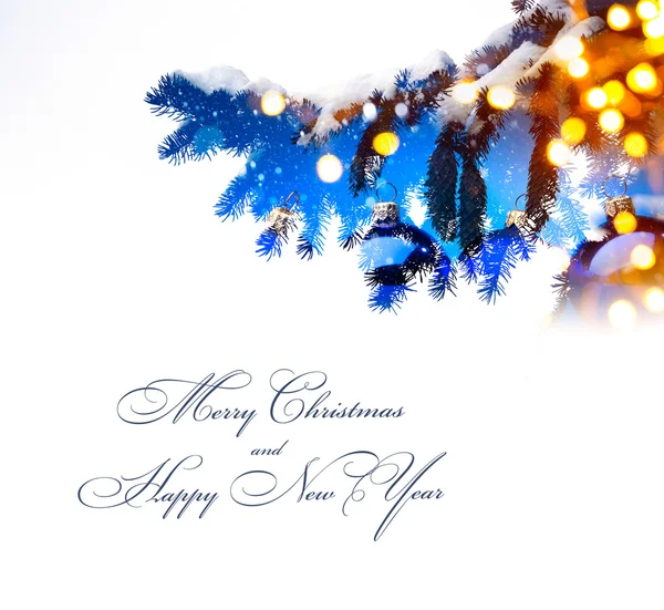 Art Christmas  holidays background; tree light — Stock Photo, Image