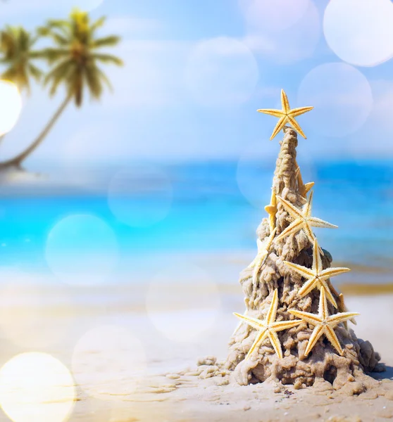 Arte tropical Navidad vacaciones — Foto de Stock