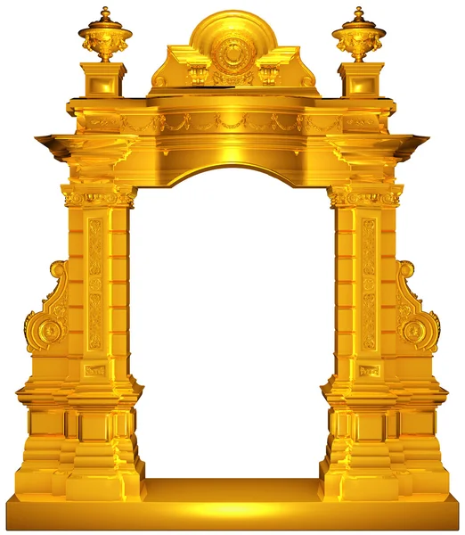 Mittelalterlicher Goldrahmen — Stockfoto