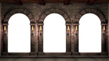 Kemerler parlayan meşale ile