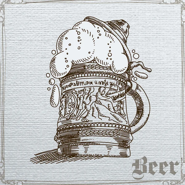 Beer mug — Stock Vector