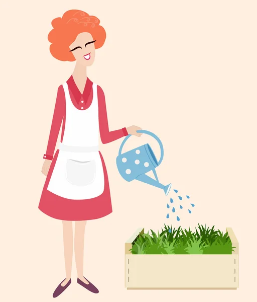 Spring gardening — Stock Vector