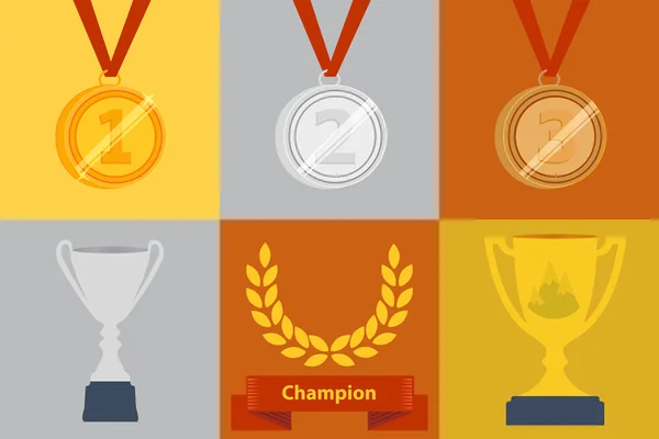 Awards pictogrammenset — Stockvector