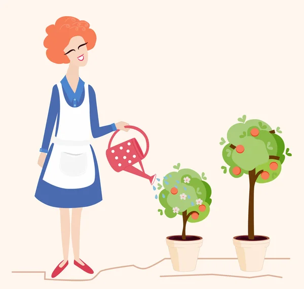 Jardinería de primavera — Vector de stock