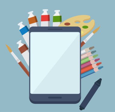 Dijital resim app kavramı