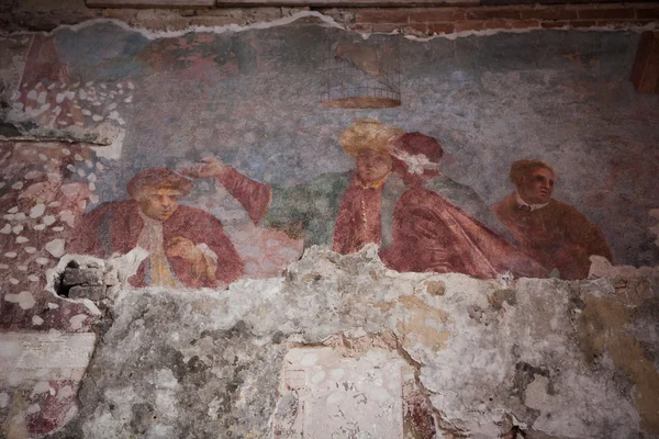 Fresco's in Sapieha Palace in Vilnius, Litouwen — Stockfoto