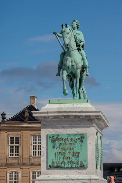 Statua di Federico V a Copenaghen, Danimarca — Foto Stock