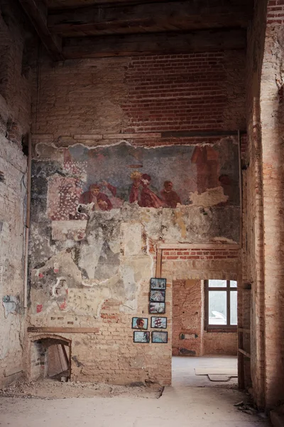 Frescos en Sapieha Palace en Vilnius, Lituania — Foto de Stock