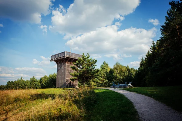 Aukstojas Hill, najwyższy punkt na Litwie (293.84 m) — Zdjęcie stockowe