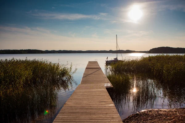 Zarasas lake, Zarasai, Lithuania — Stock Photo, Image