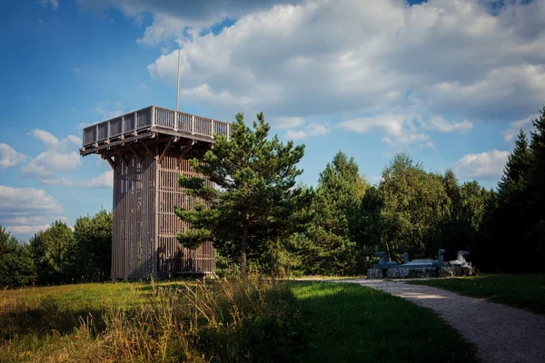 Aukstojas, det høyeste punktet i Litauen (293,84 moh. ) – stockfoto