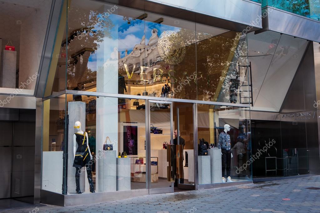 Versace shop in Barcelona Spain Stock Editorial Photo Birute
