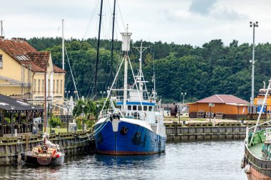 Klaipeda, Litvanya - 10 Temmuz 2020: Tarihsel Norveç gemisi 