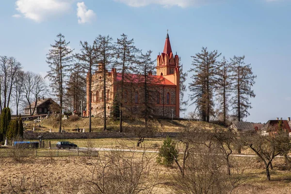 Igreja Santa Ana Dukstos Distrito Vilnius Lituânia — Fotografia de Stock