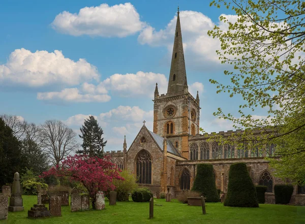 Holy Trinity Church Local Sepultamento Shakespeare Stratford Avon Reino Unido — Fotografia de Stock