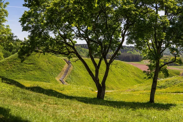 Hügel Der Historischen Litauischen Hauptstadt Kernave Unesco Weltkulturerbe — Stockfoto