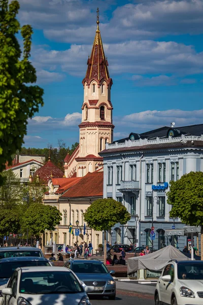 Вильнюс Литва Мая 2017 Года Церковь Святого Николая Улице Дидзёжи — стоковое фото