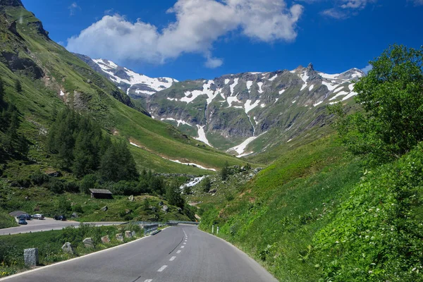 Grossglockner Hochalpenstrasse Nin Güzel Manzarası Avusturya Sahne Alpleri Yolu — Stok fotoğraf
