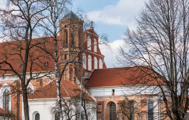 Litvanya, Vilnius 'taki St. Francis ve Bernadine Kilisesi' nin detayları.
