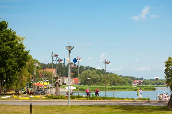 Curronian Lagoon kusten i Nida — Stockfoto