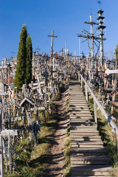 Hill of crosses, Lithuania — Stock Photo, Image