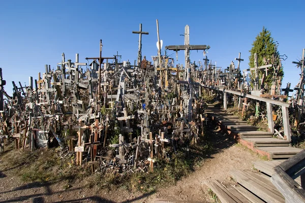 Hill of crosses, Lithuania — Stock Photo, Image