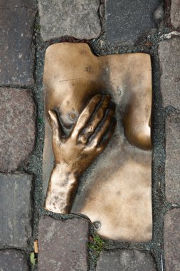 De Wallen bronz kabartma
