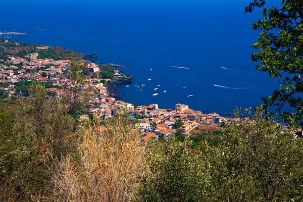 Vista aérea de algunas ciudades sicilianas — Foto de Stock