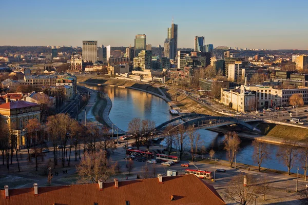 Vilnius Stadtbild von der Burg Gediminas — Stockfoto