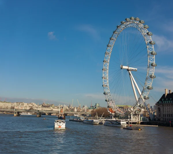 London Eye desde Westminster Bridge —  Fotos de Stock