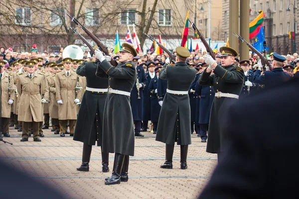 Dia de independência em vilnius — Fotografia de Stock