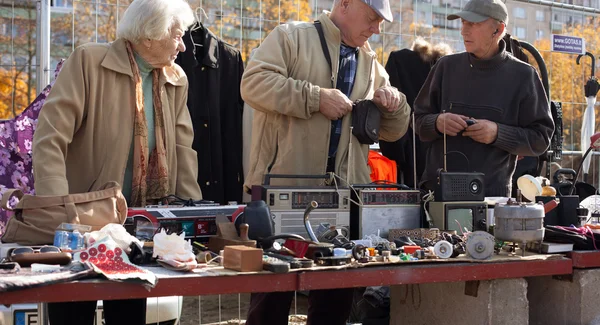 Mercato delle pulci a Vilnius — Foto Stock