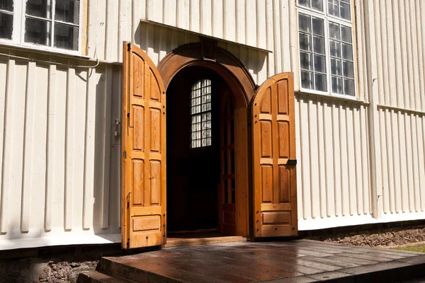 Entrance of Svedasai Church — Stok fotoğraf
