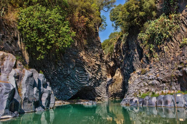 Alcantara Gorge — Stock Photo, Image