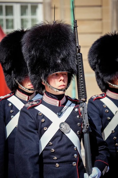 Guards of honour in Copenhagen — Stock Photo, Image