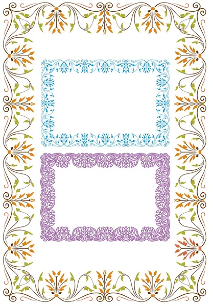 Delicate Border with variations — Stock Vector