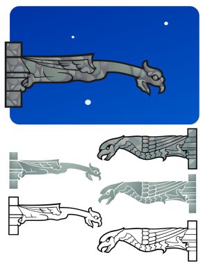 Çeşitli Gargoyle grafik