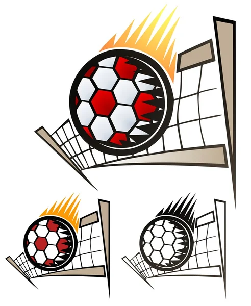 Diseño del emblema de voleibol — Vector de stock