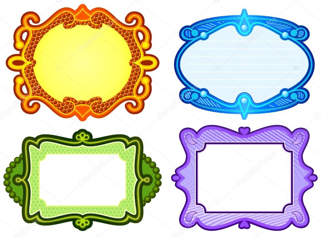 funky retro border designs